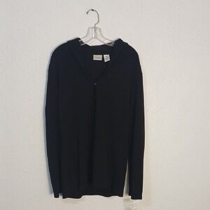 Paradox Black Cardigan Classic Knit Top